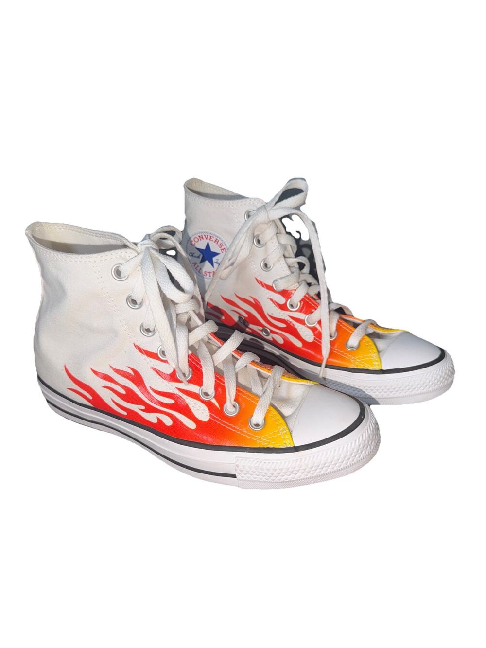Converse Chuck Taylor Flame High Top Sneakers 8.5